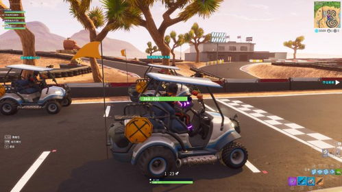 《堡垒之夜》卡丁车神技揭秘：空中搭桥挑战极限！