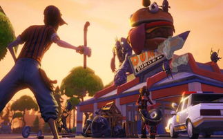 《堡垒之夜》一己之力，1V4逆天操作，弹跳飞天秀！