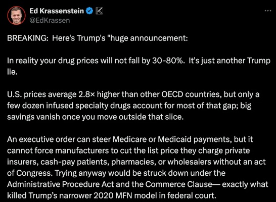 特朗普药价言论引争议：惊人提议竟增1500%！