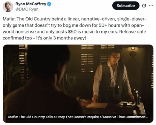 《四海兄弟故乡》IGN 8分：经典俗套，玩家最爱！