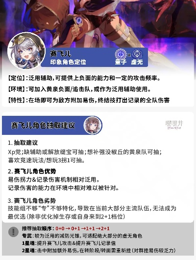 《崩坏星穹铁道》赛飞儿高效培养必看攻略,解锁最强战斗力! 《崩坏星穹铁道》赛飞儿高效培养必看攻略,解锁最强战斗力!