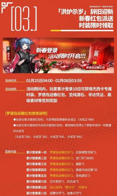 明日方舟玩家必看,除夕贺岁邮件已发,速查别漏 明日方舟玩家必看,除夕贺岁邮件已发,速查别漏