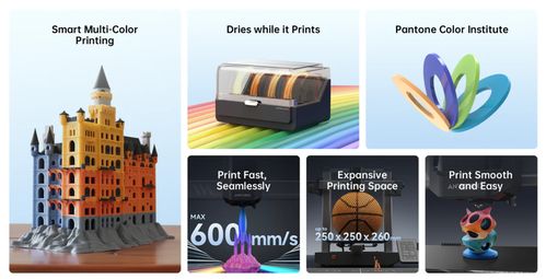 Anycubic Kobra 3 3D打印机套装，低于200美元实现多色打印