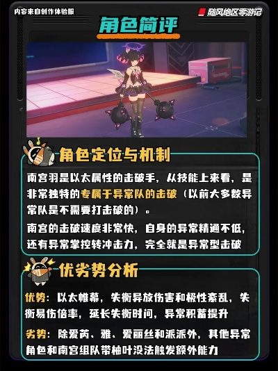 绝区零南宫羽角色攻略，一图流全面解析