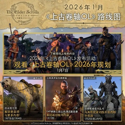 2026年上古卷轴OL内容揭晓,含零始季,晨昏,预告重返天际计划 2026年上古卷轴OL内容揭晓,含零始季,晨昏,预告重返天际计划