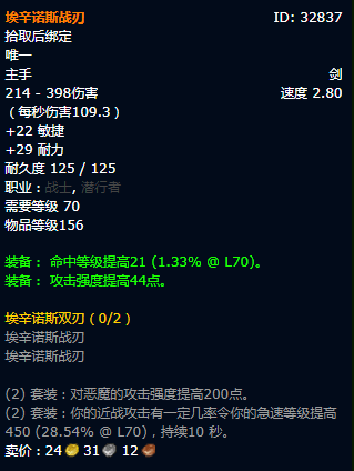 魔兽T6战士毕业配装全攻略，防战与狂暴战BIS属性深度解析